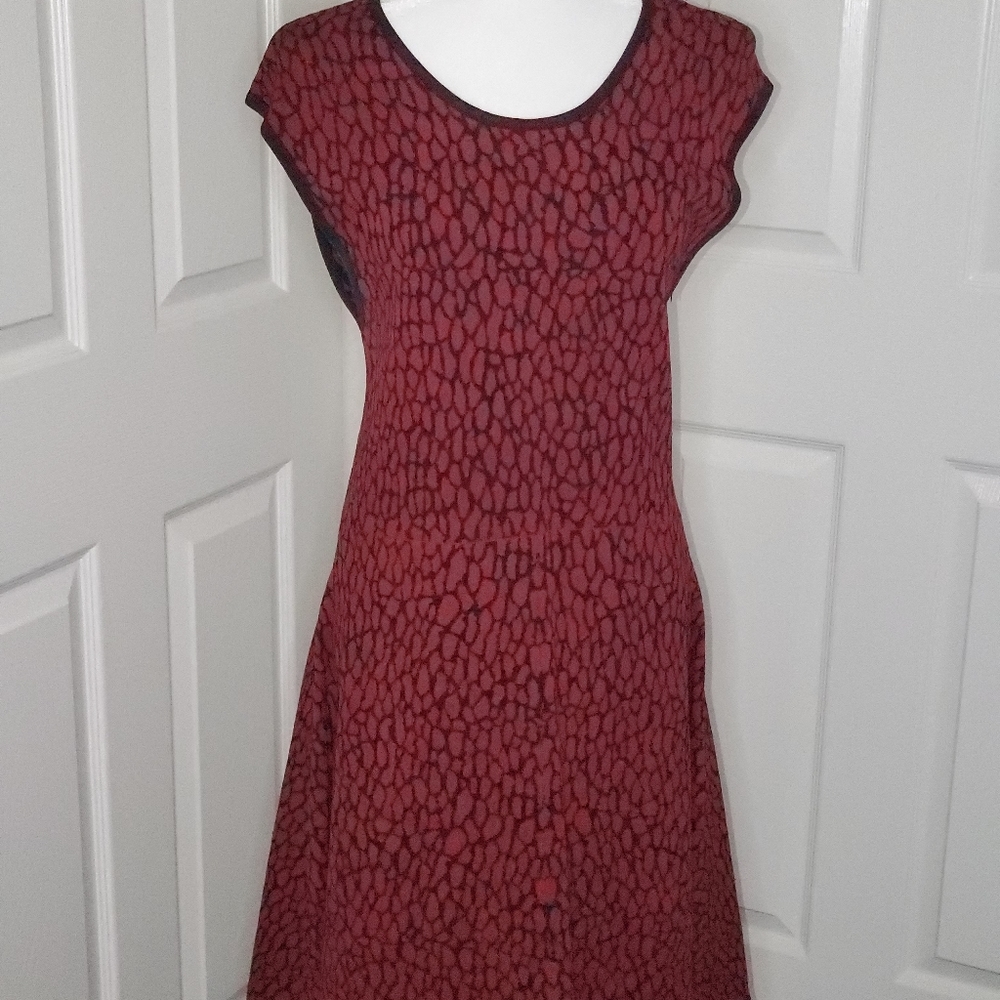Black & red sweater dress